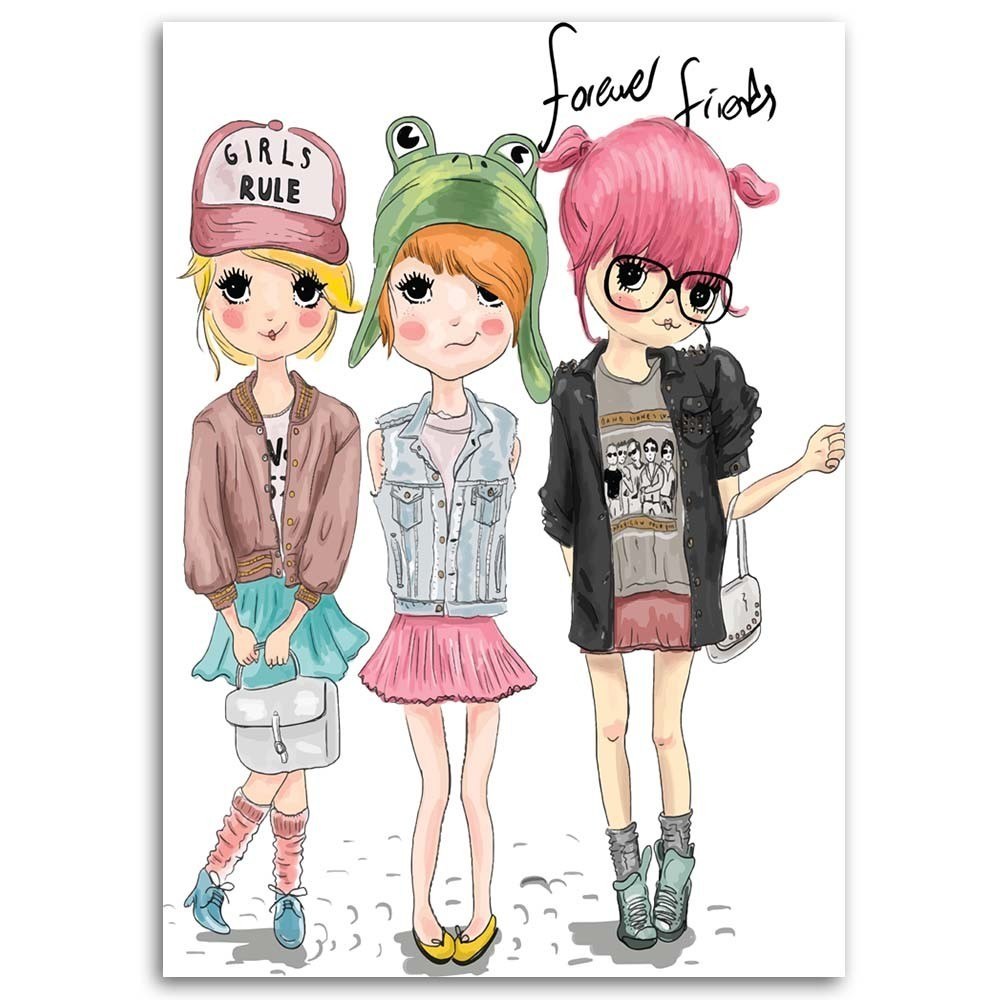 Emaga Obraz na płótnie, Przyjaciółki - 40x60